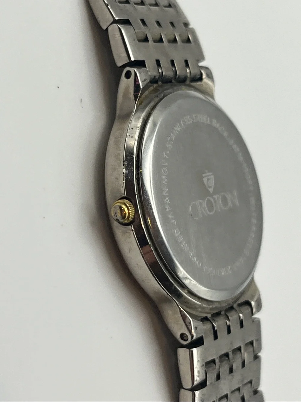 Croton Two-Tone Stainless Steel Watch – Silver & Gold Accents
